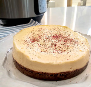 Cheesecake with Dark Chocolate and Sumac crust by Rebecca Potou